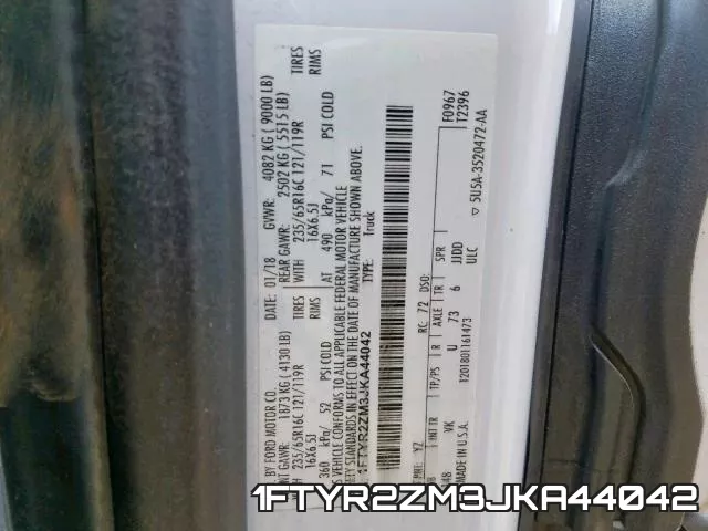 1FTYR2ZM3JKA44042 фото 2