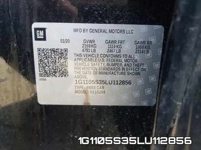 1G1105S35LU112856 фото 2