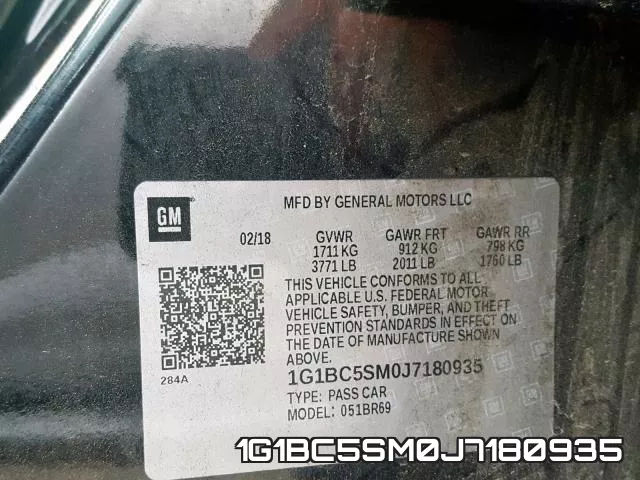 1G1BC5SM0J7180935 фото 2