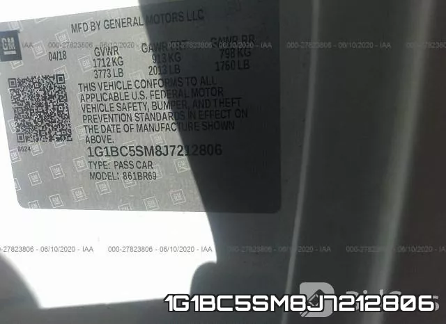 1G1BC5SM8J7212806 фото 10
