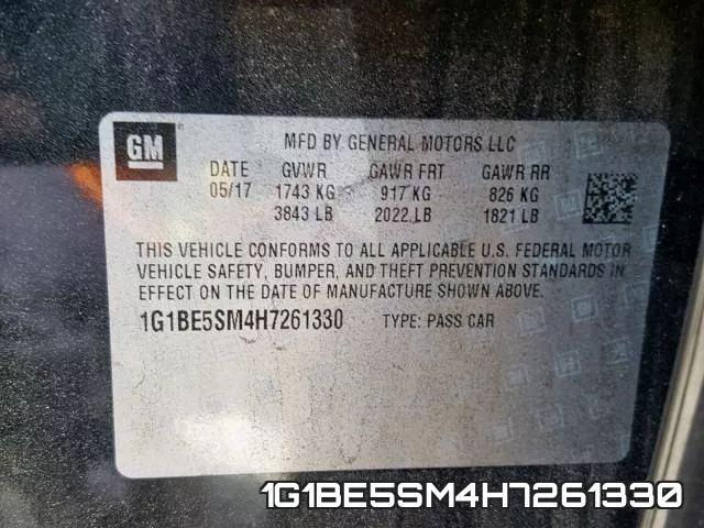 1G1BE5SM4H7261330 фото 2