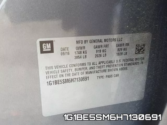 1G1BE5SM6H7130691 фото 2