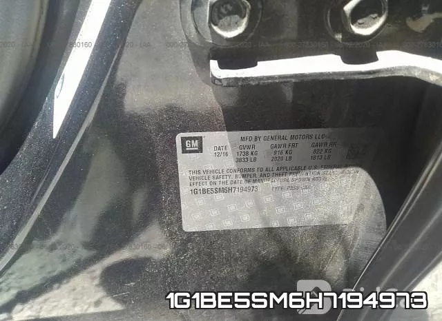 1G1BE5SM6H7194973 фото 10