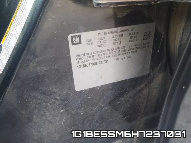 1G1BE5SM6H7237031 фото 2