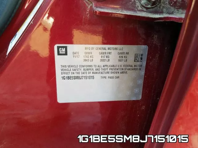 1G1BE5SM8J7151015 фото 2