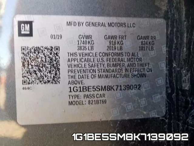 1G1BE5SM8K7139092 фото 2