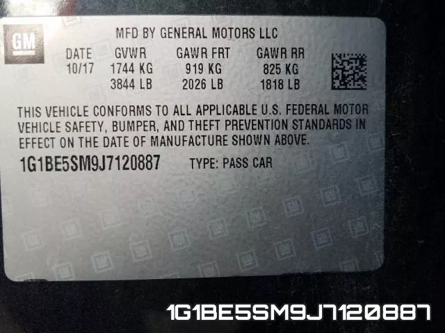 1G1BE5SM9J7120887 фото 2
