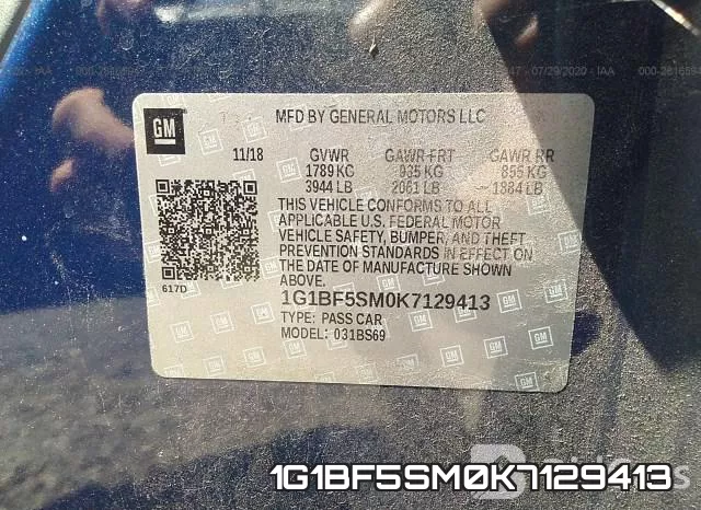 1G1BF5SM0K7129413 фото 10