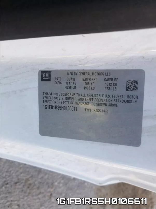 1G1FB1RS5H0106611 фото 2