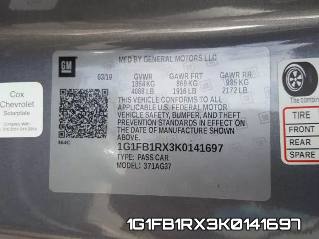 1G1FB1RX3K0141697 фото 2