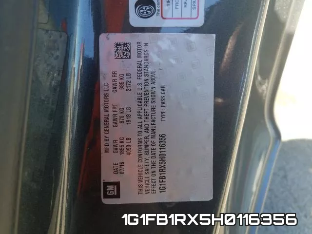 1G1FB1RX5H0116356 фото 2