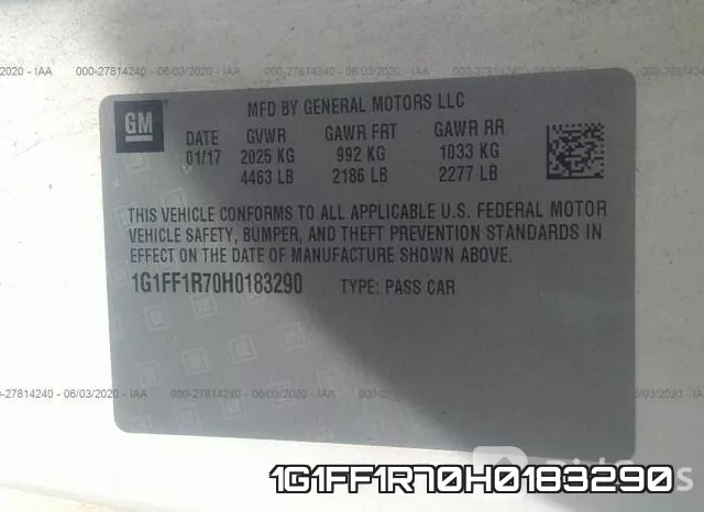 1G1FF1R70H0183290 фото 10