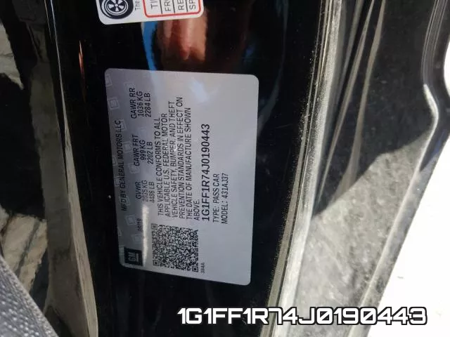 1G1FF1R74J0190443 фото 2