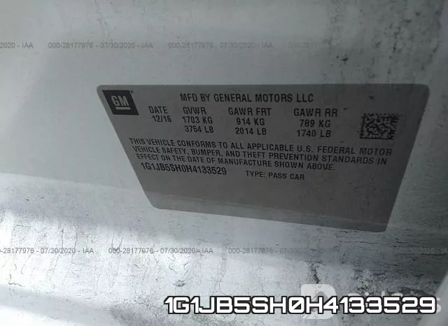 1G1JB5SH0H4133529 фото 10