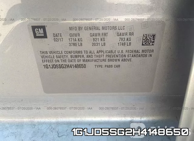 1G1JD5SG2H4148650 фото 10