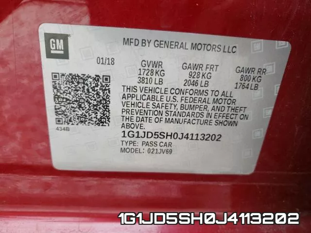 1G1JD5SH0J4113202 фото 2