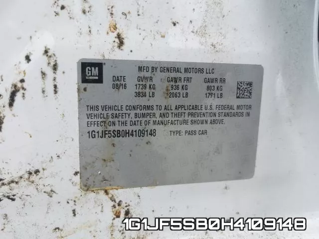 1G1JF5SB0H4109148 фото 2