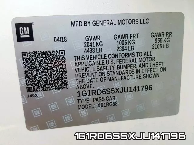 1G1RD6S5XJU141796 фото 2