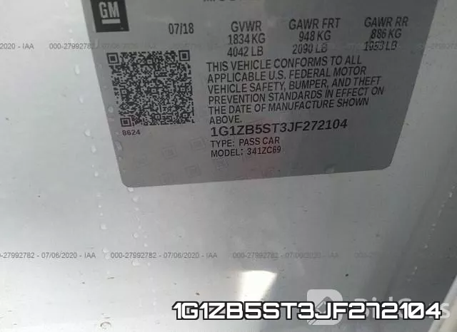 1G1ZB5ST3JF272104 фото 10