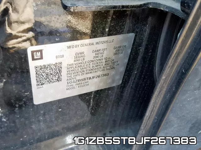 1G1ZB5ST8JF267383 фото 2