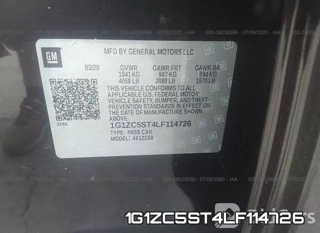 1G1ZC5ST4LF114726 фото 10
