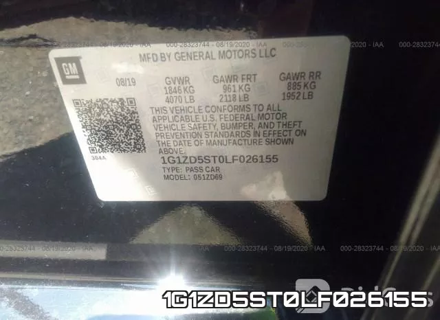 1G1ZD5ST0LF026155 фото 10
