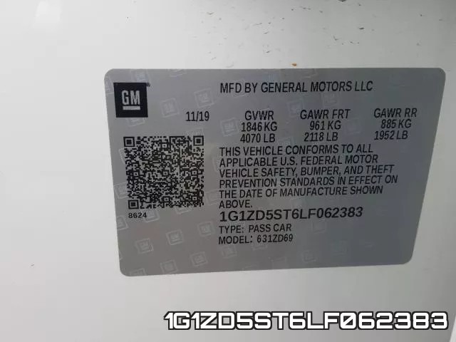1G1ZD5ST6LF062383 фото 2