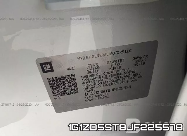 1G1ZD5ST8JF225578 фото 10