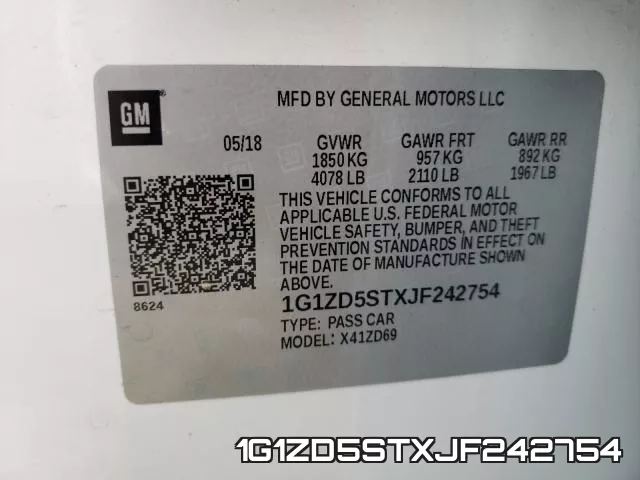 1G1ZD5STXJF242754 фото 2