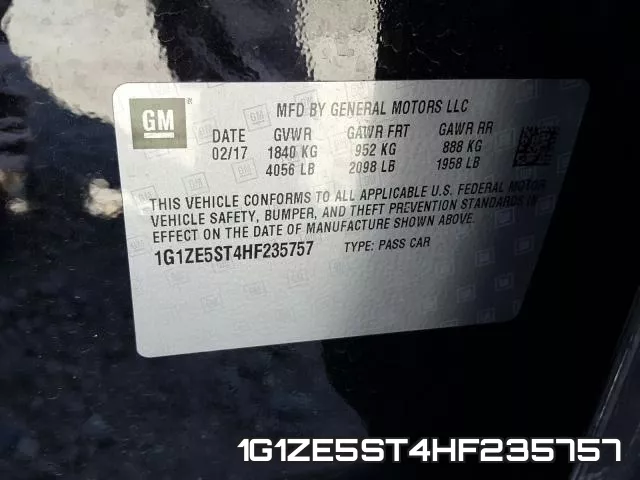 1G1ZE5ST4HF235757 фото 2