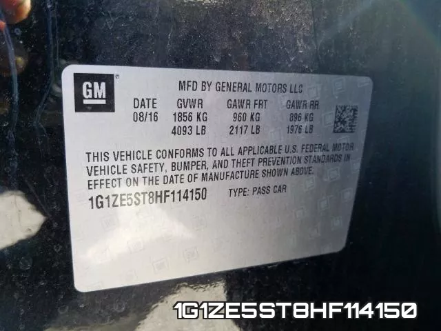 1G1ZE5ST8HF114150 фото 2