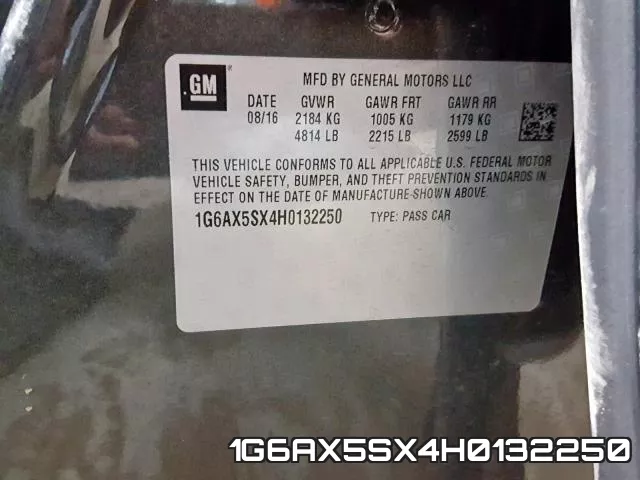 1G6AX5SX4H0132250 фото 2