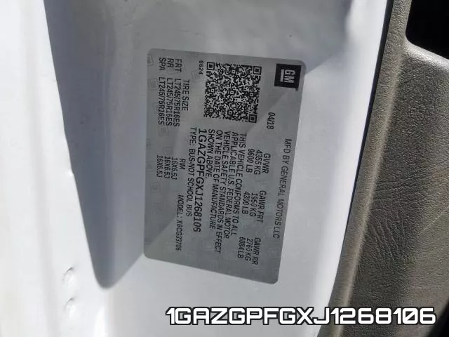 1GAZGPFGXJ1268106 фото 2