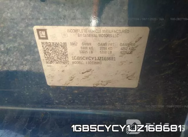 1GB5CYCY1JZ168681 фото 10