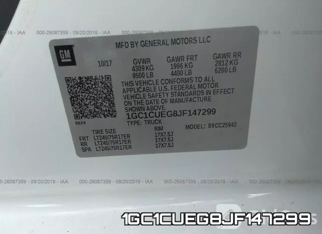 1GC1CUEG8JF147299 фото 10