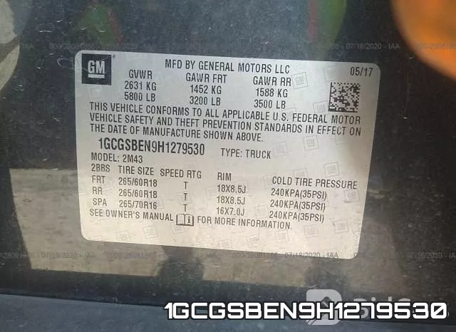 1GCGSBEN9H1279530 фото 10