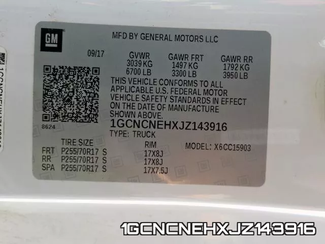 1GCNCNEHXJZ143916 фото 2