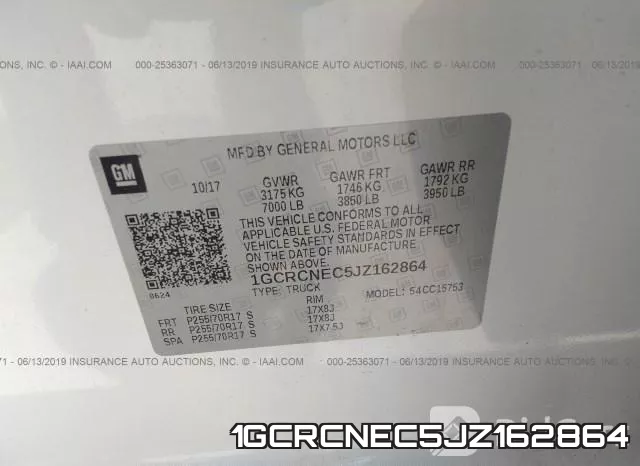 1GCRCNEC5JZ162864 фото 10