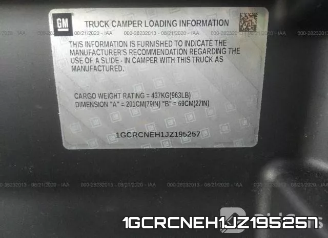 1GCRCNEH1JZ195257 фото 10