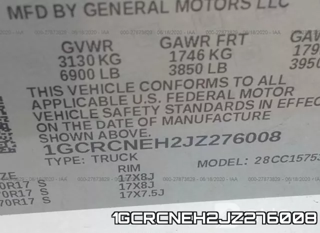 1GCRCNEH2JZ276008 фото 10