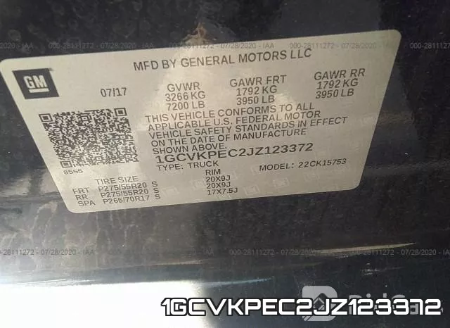 1GCVKPEC2JZ123372 фото 10