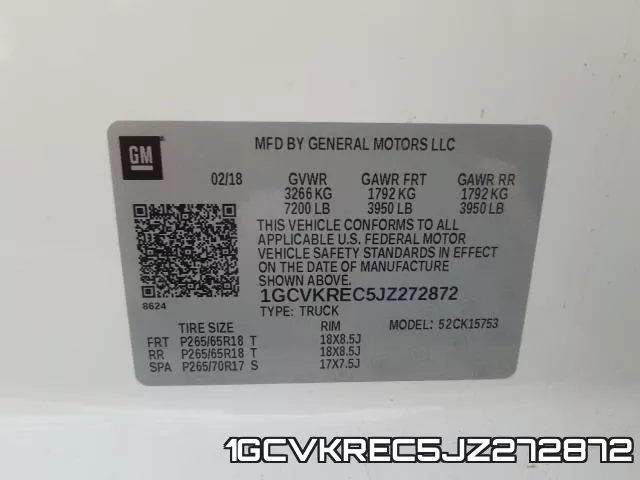 1GCVKREC5JZ272872 фото 2