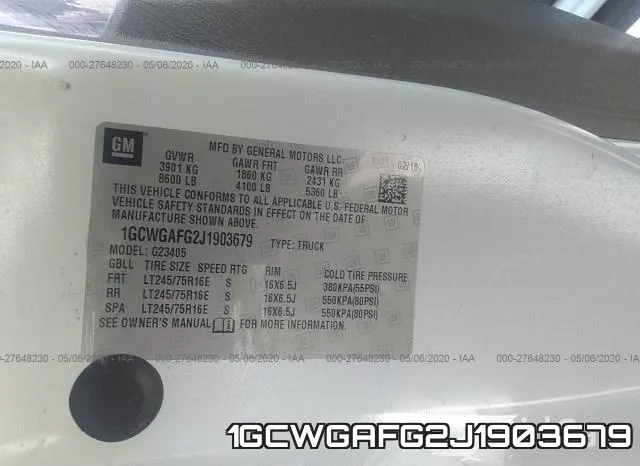 1GCWGAFG2J1903679 фото 9