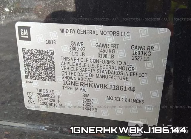 1GNERHKW8KJ186144 фото 10