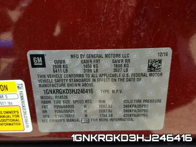 1GNKRGKD3HJ246416 фото 2