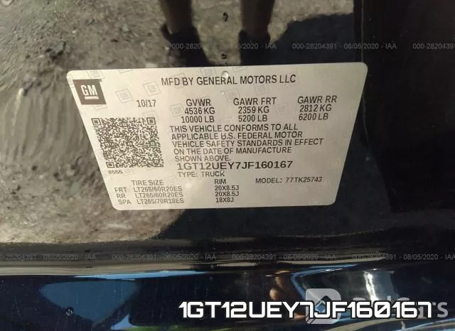 1GT12UEY7JF160167 фото 10
