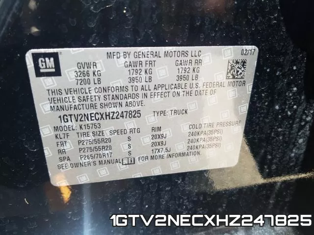 1GTV2NECXHZ247825 фото 2