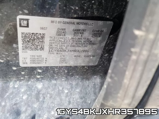1GYS4BKJXHR357895 фото 2
