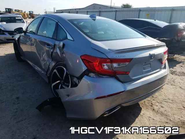 1HGCV1F31KA166502 фото 4
