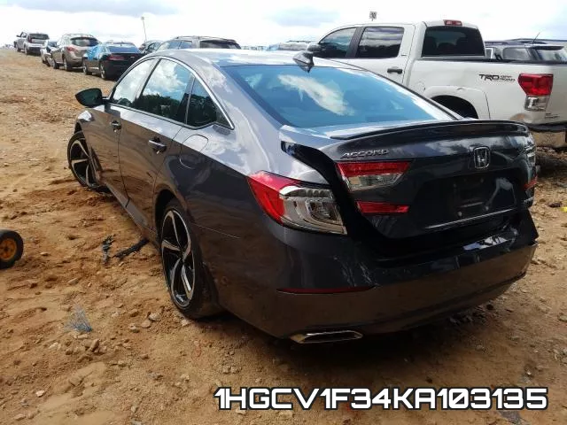 1HGCV1F34KA103135 фото 4